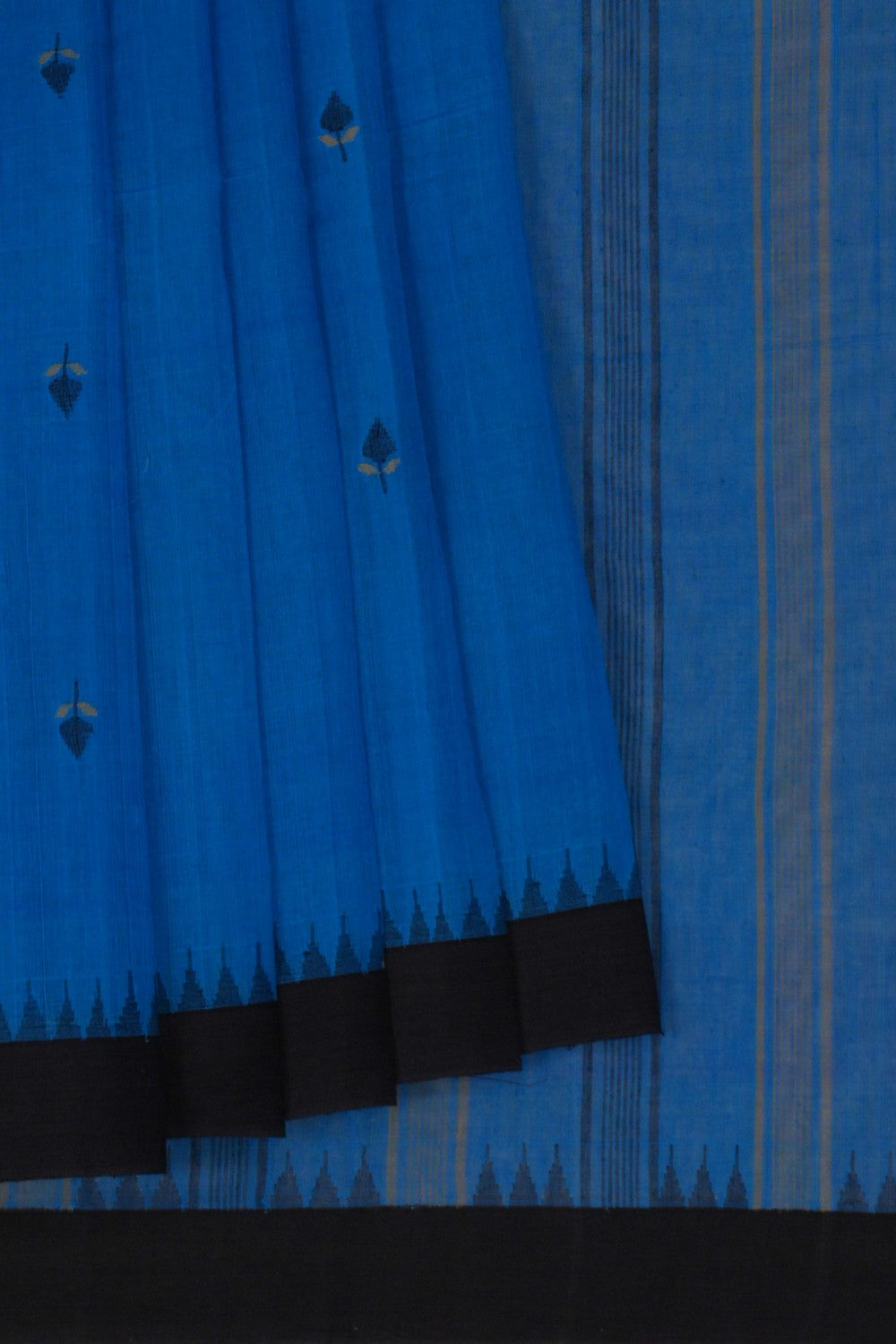 Image of South Cotton Blue Saree